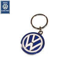 PORTA LLAVES VW REDONDO AZUL