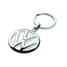 PORTA LLAVES VW REDONDO CROMO