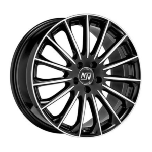 MSW 30 GLOSS BLACK FULL POLISHED 8X18 5X112 ET48