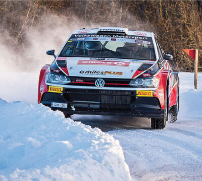 Primero Kristoffersson, ahora Solberg: gana el número dos para el Polo GTI R5.