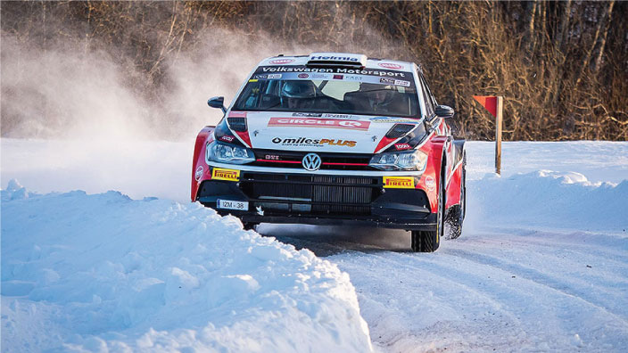 Primero Kristoffersson, ahora Solberg: gana el número dos para el Polo GTI R5.